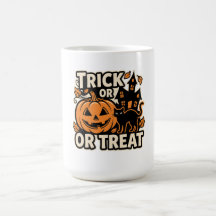Trick or Treat Halloween Remendo de Gato