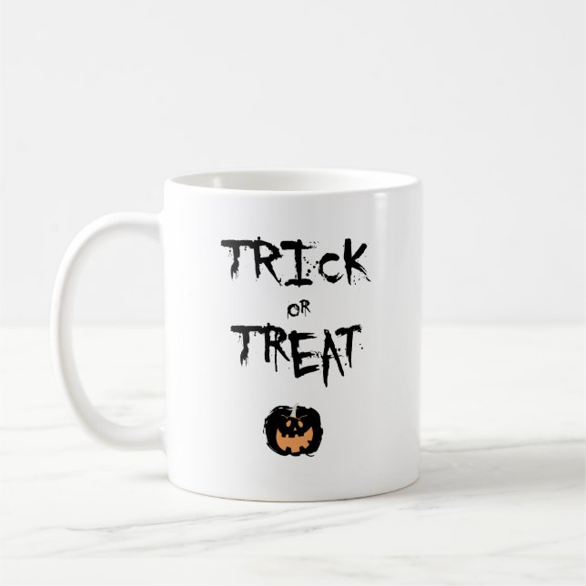 Caneca De Café Trick or treat pumpkin (Esquerda)