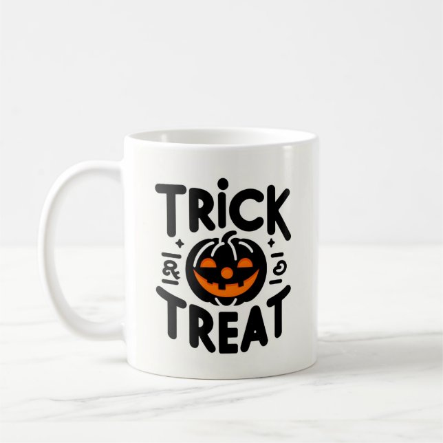Caneca De Café Trick ou Tratar Mug (Esquerda)