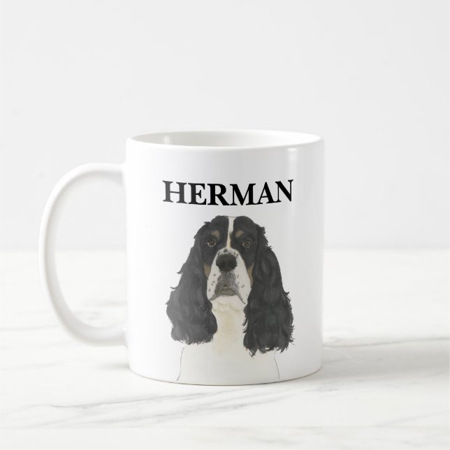 Caneca De Café Tricolor English Springer Spaniel (Esquerda)