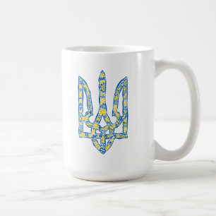 Caneca De Café Tridente tryzub emblema nacional ucraniano étnico