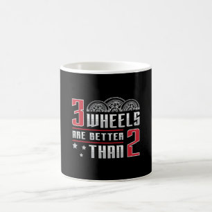 Caneca De Café Triker 3 Rodas É Melhor Que 2 Trilhos De Motor