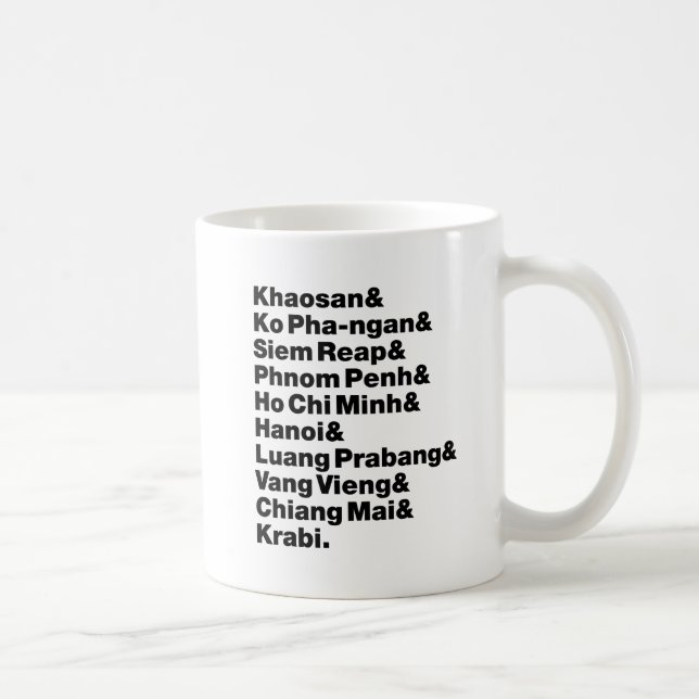 Caneca De Café Trilha / Circuito de Banana Pancake (Direita)