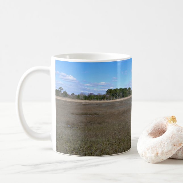 Caneca De Café Trilha da Reserva Natural da Ilha Burton (Com Donut)