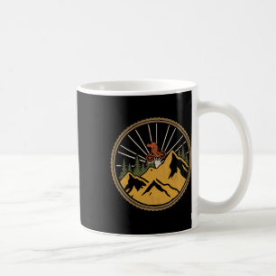Caneca De Café Trilha de Aventura de Ciclismo de Montanha Ciclist