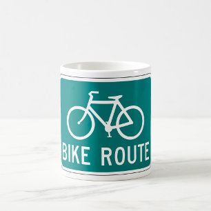 Caneca De Café Trilha de Bicicleta de Caminho de Ciclo de Rota de