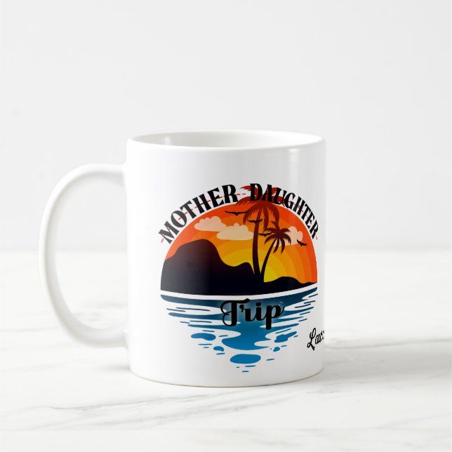 Caneca De Café Trilha Mãe Filha, Getaway Tropical Sunset (Esquerda)