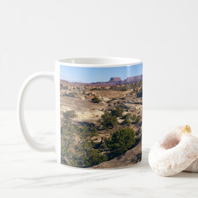 Caneca De Café Trilha Pothole Point no Canyonlands National Park (Com Donut)
