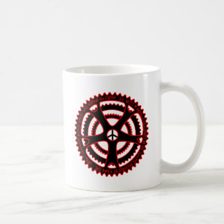 Caneca De Café Trilhas de ciclo encarnados em Utopia