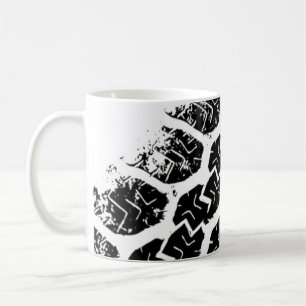 Caneca De Café Trilhas do pneu