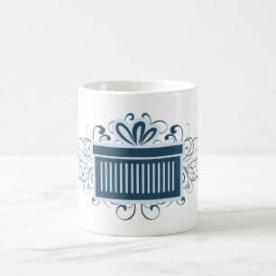 Caneca De Café Trilhos de Férias Presentes, Azul