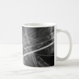 Caneca De Café Trilhos de jato preto e branco