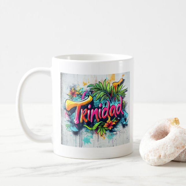 Caneca De Café Trinidad e Grafites: Island Street Art Ed (Com Donut)
