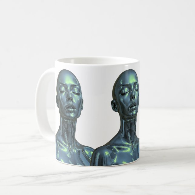 Caneca De Café Trio Android Grace (Frente Esquerda)