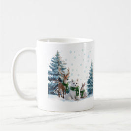 Caneca De Café Trio de Animais Silvestres de Inverno Raposa Ártic