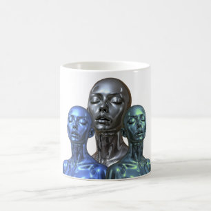 Caneca De Café Trío de Mulheres do Futuro