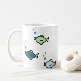 Caneca De Café Trio de Peixes