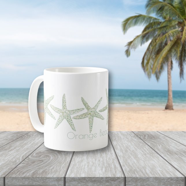 Caneca De Café Trio de Starfish da Aquarela (Criador carregado)