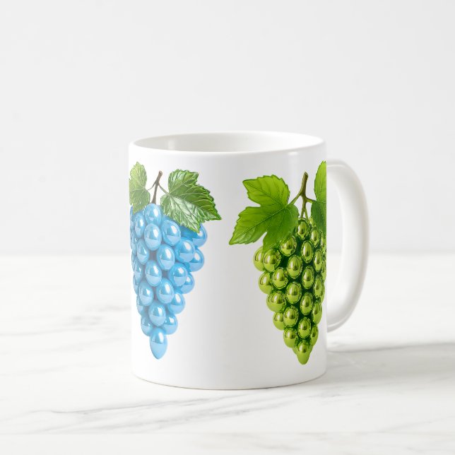 Caneca De Café Trio grappes de raisin  (Frente Esquerda)