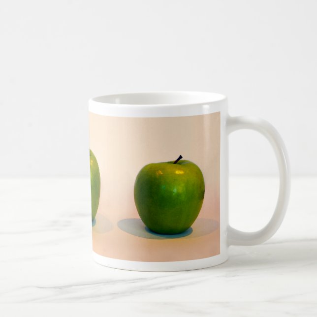 Caneca De Café Trio Maçã Verde (Direita)