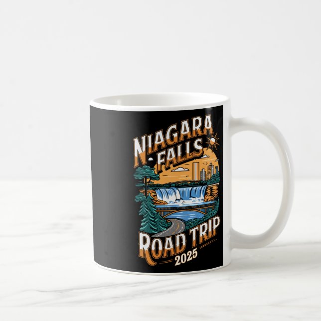 Caneca De Café Trip. 2025 - Férias de Verão de Niagara Falls (Direita)