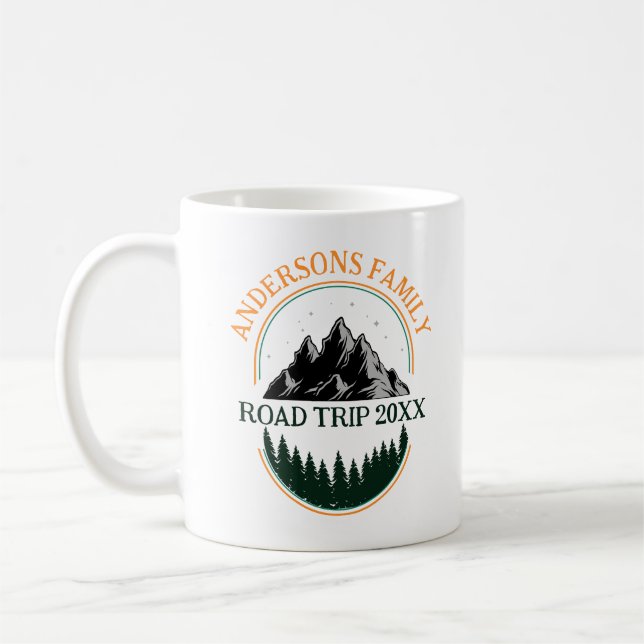 Caneca De Café Trip Mountain Personalizado da Viagem de Reunião F (Esquerda)