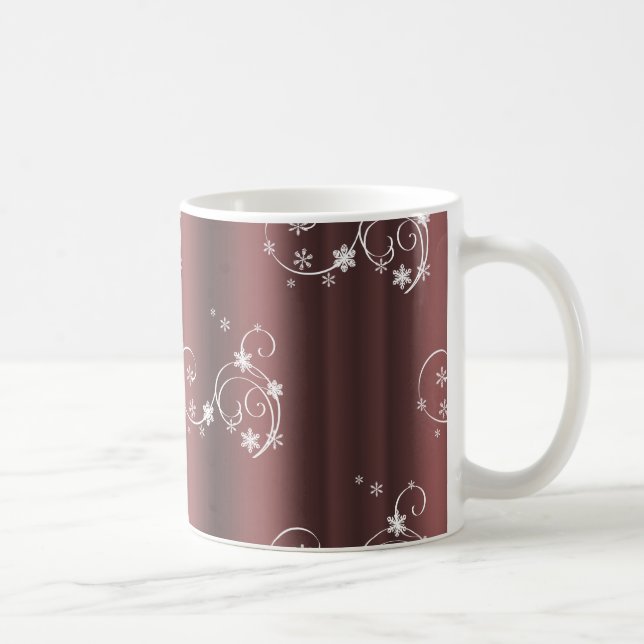 Caneca De Café Tripas brancas e marrons metállicas Natal (Direita)