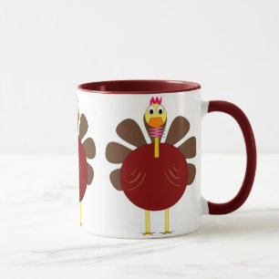 Caneca de café tripla da acção de graças de