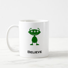 Caneca De Café Triple Eye Acredite em verde