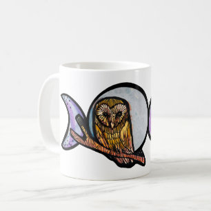 Caneca De Café Triple Moon Owl
