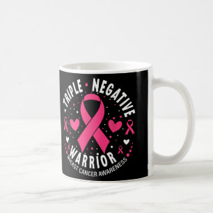 Caneca De Café Triplo Cancer A do peito cor-de-rosa pelo guerreir
