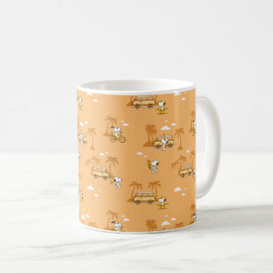 Caneca De Café Trippin rodoviário   Amendoins Snoopy Beach Patter