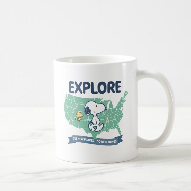 Caneca De Café Trippin rodoviário | Explorações de amendoins (Direita)