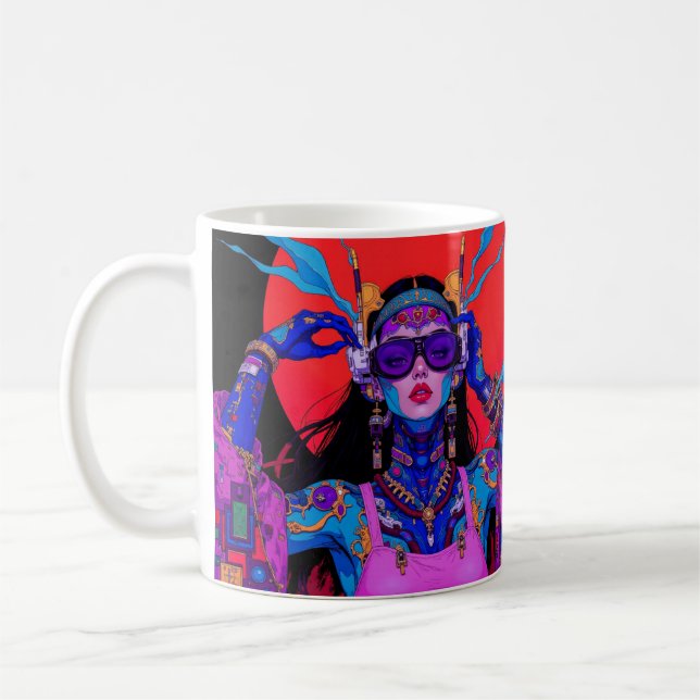 Caneca De Café trippy artsy (Esquerda)