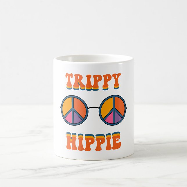 Caneca De Café Trippy Hippie (Criador carregado)