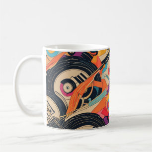 Caneca De Café Trippy Vinyl