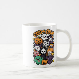 Caneca De Café Tripulação Assustadora Para Crianças E Dias de as