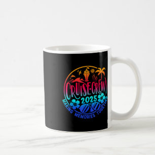 Caneca De Café Tripulação de Cruzeiro 2025 Família Amigos Férias