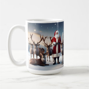Caneca De Café Tripulação de papais noeis: Pai Natal Possui Renas