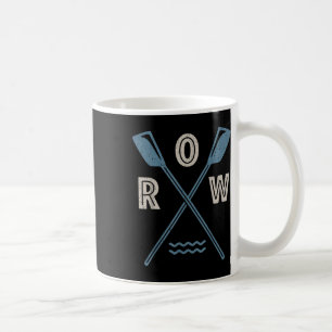 Caneca De Café Tripulação de Remo do Coxswain do Remador Retro do