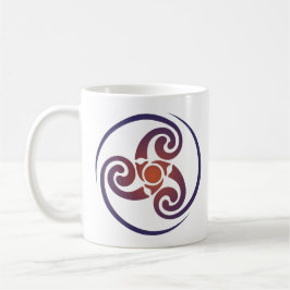 Caneca De Café Triskele, espiral tripla, símbolo Triskelion Celti