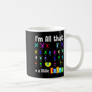Caneca De Café Trissomia 21 xx cromossomo extra síndrome de Down