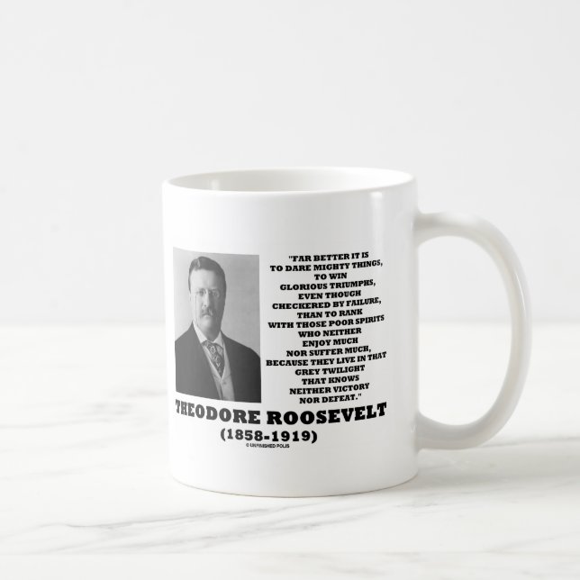 Caneca De Café Triunfos poderosos das coisas do desafio de (Direita)