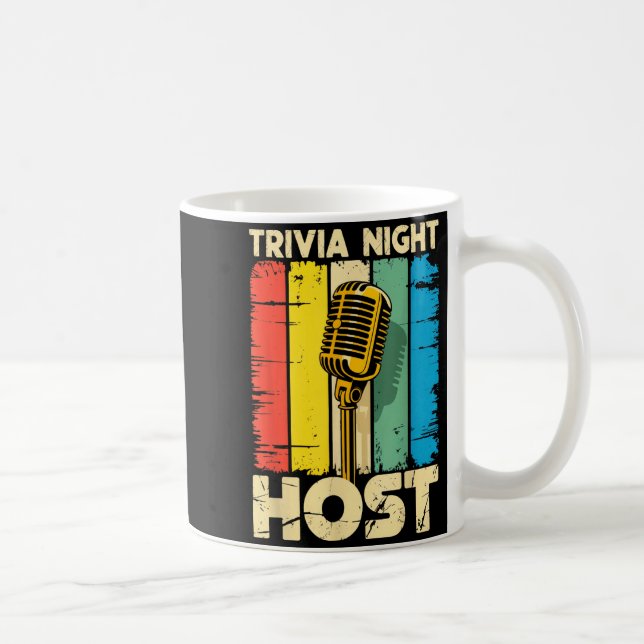 Caneca De Café Trivia Night Host Quiz Game Entertainer Moderator  (Direita)