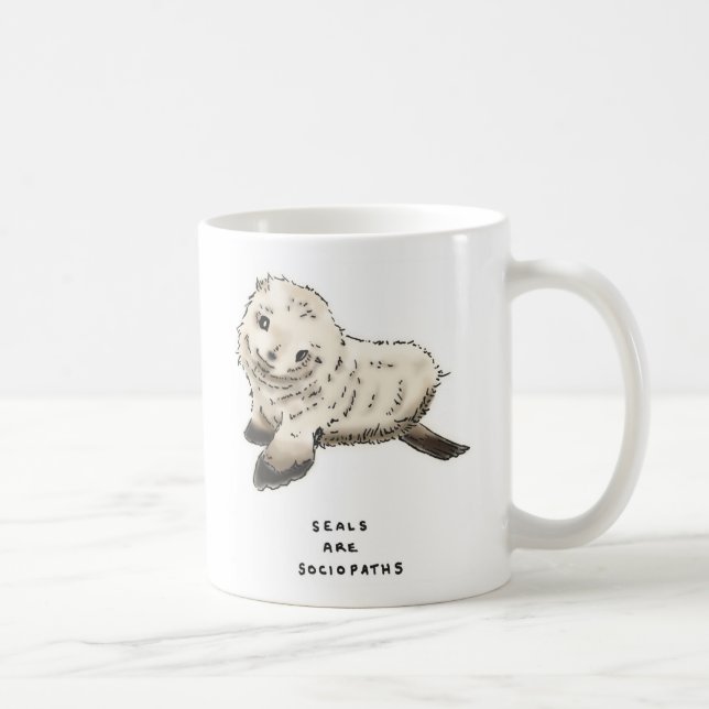 Caneca De Café trivialidade do selo (Direita)