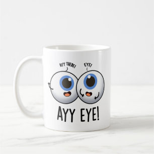 Caneca De Café Trocadilho de IA Engraçado Olho