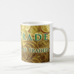 Caneca De Café Trocar ou Ser Trocado por Moedas Douradas