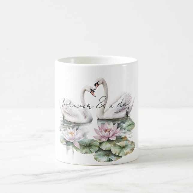 Caneca De Café Troços Florais Românticos de Lotus Rosa (Centro)