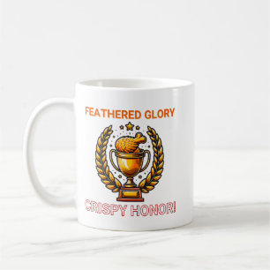 Caneca De Café Troféu de ouro com Drumstick de frango