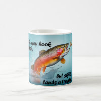 Troféu Rainbow Trout Pulando Da Água